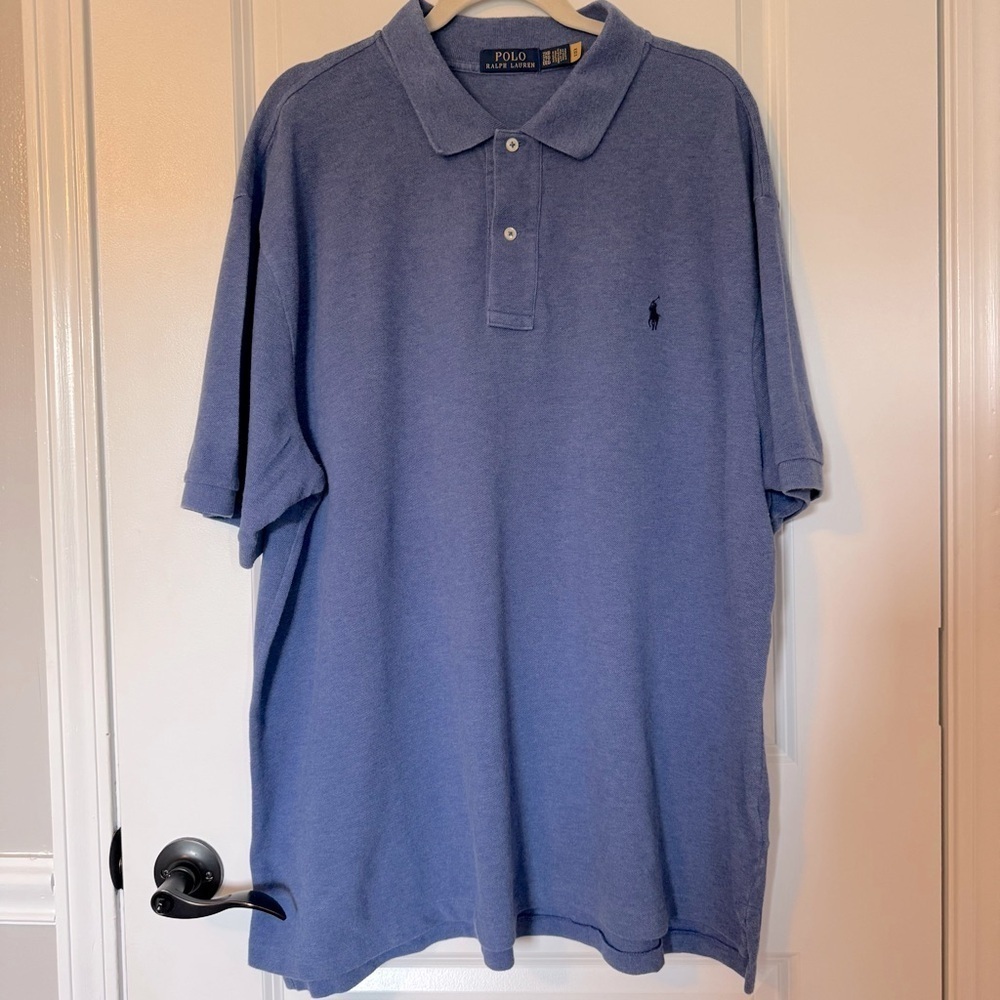 Polo Ralph Lauren Blue Polo Shirt 2XB Classic Style